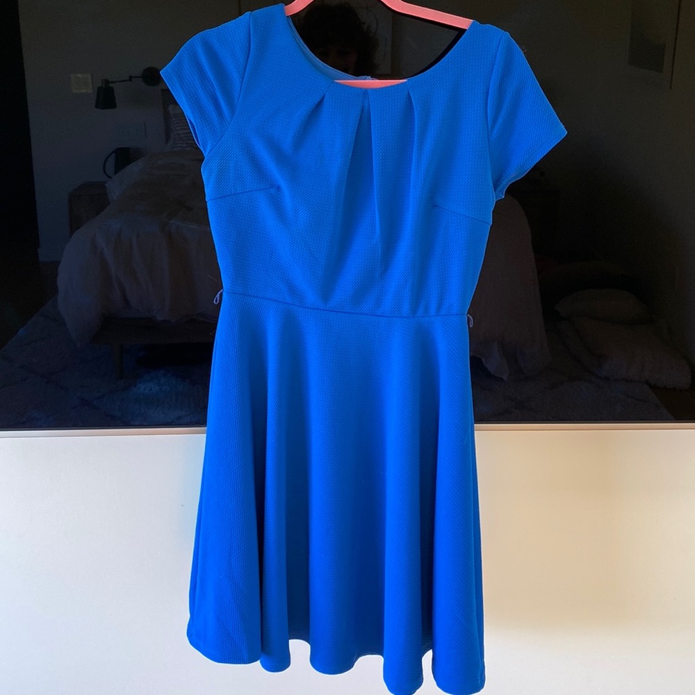 Cute blue skater dress